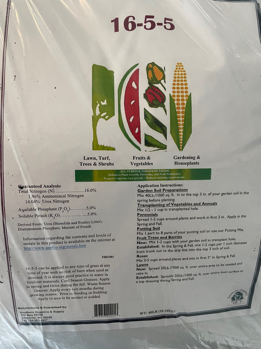 16-5-5 Southern Organics Starte-40